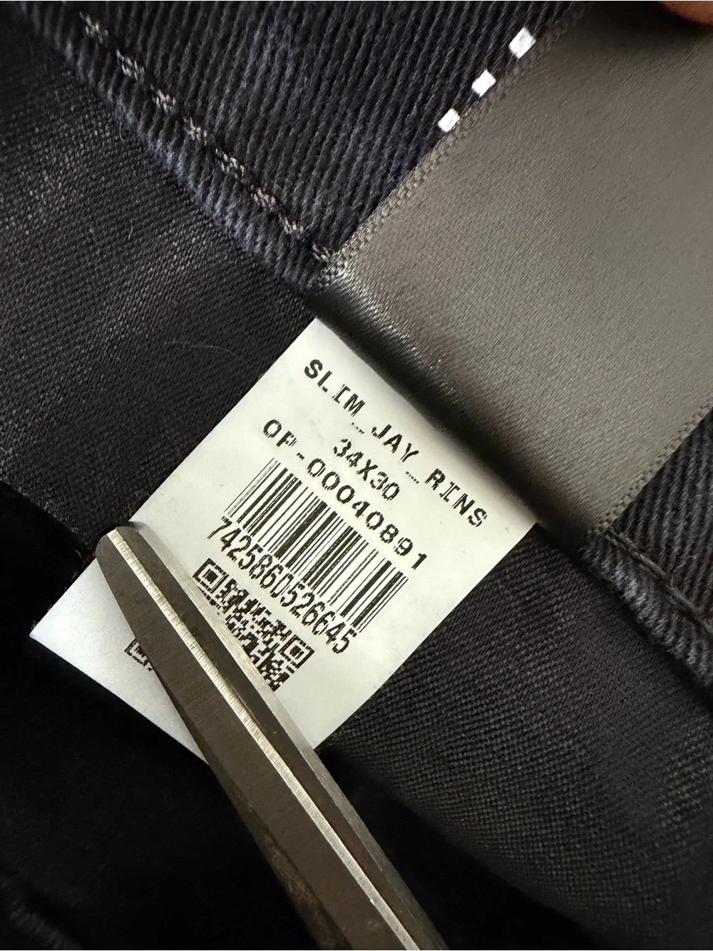 Mott & Bow Slim Fit Jeans Mens 34x30 Black Stretch Denim Jay Rins